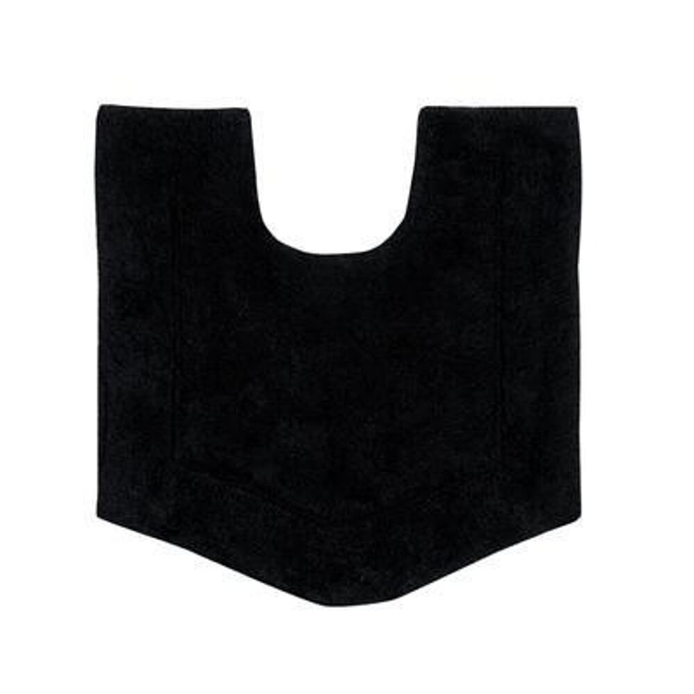 Home Weavers Waterford Black Contour 20" x 20" Bath Rug